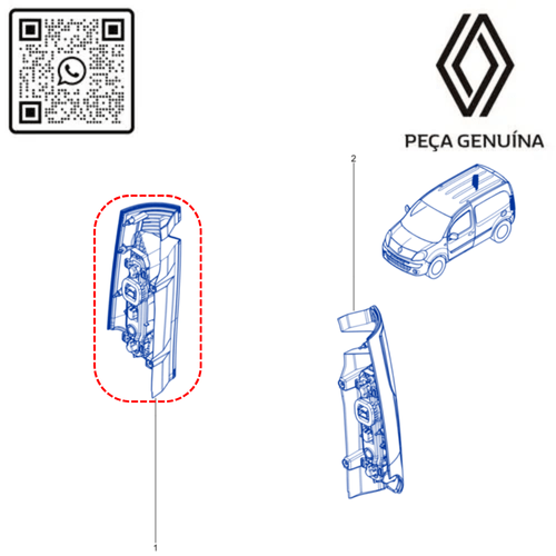 RN 06747R 265506747R LANTERNA TRAS. DIR. KANGOO ELETRICA 22... - 4